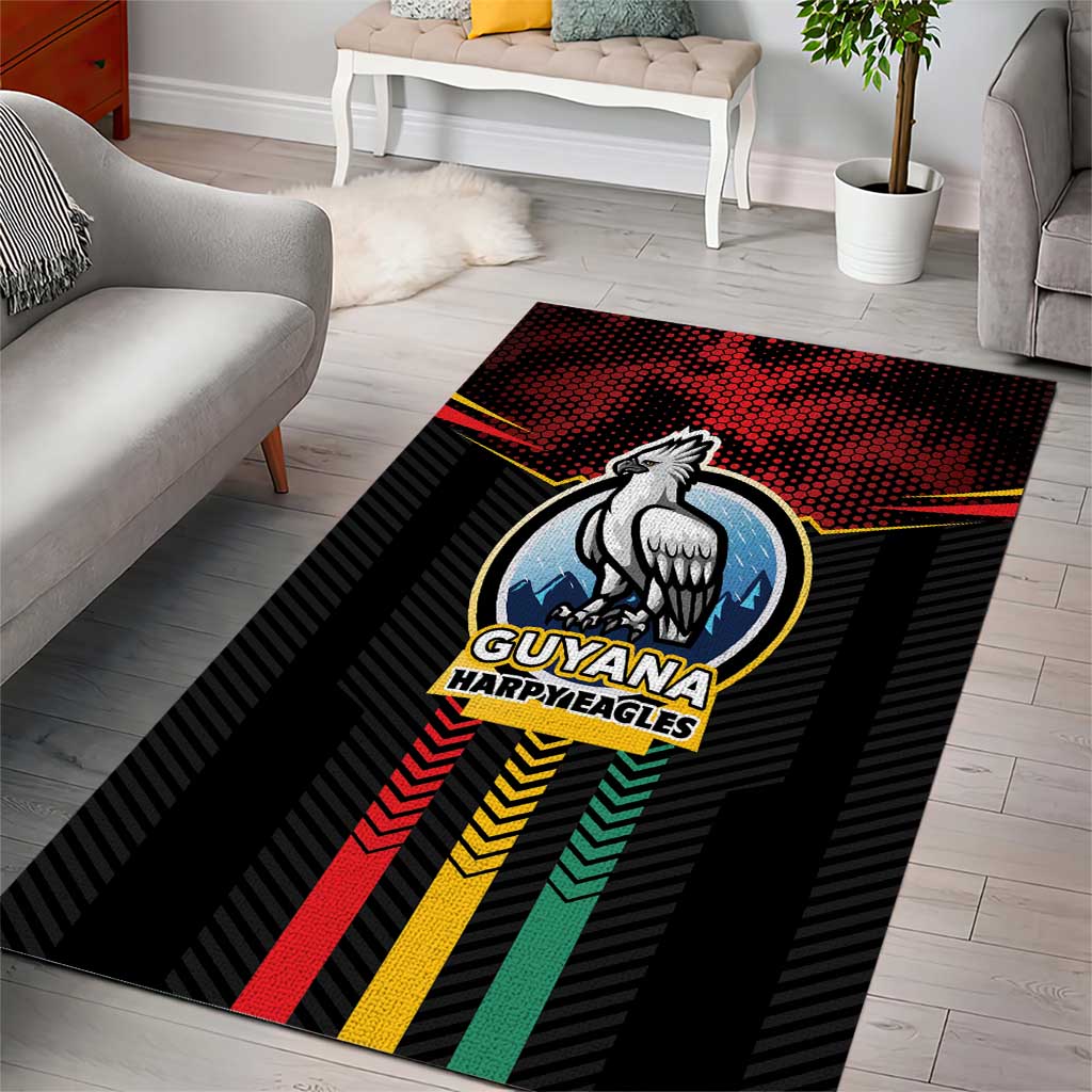Cricket Guyana Harpy Eagles Area Rug Let's Go Guyana