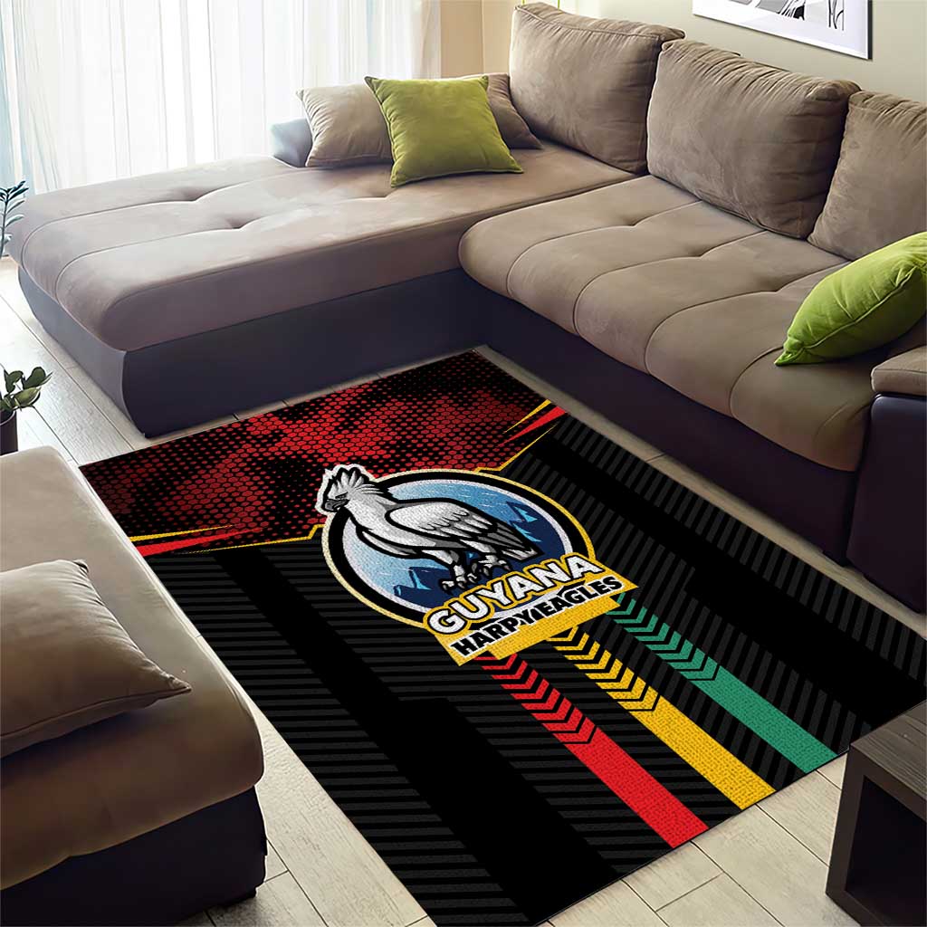 Cricket Guyana Harpy Eagles Area Rug Let's Go Guyana