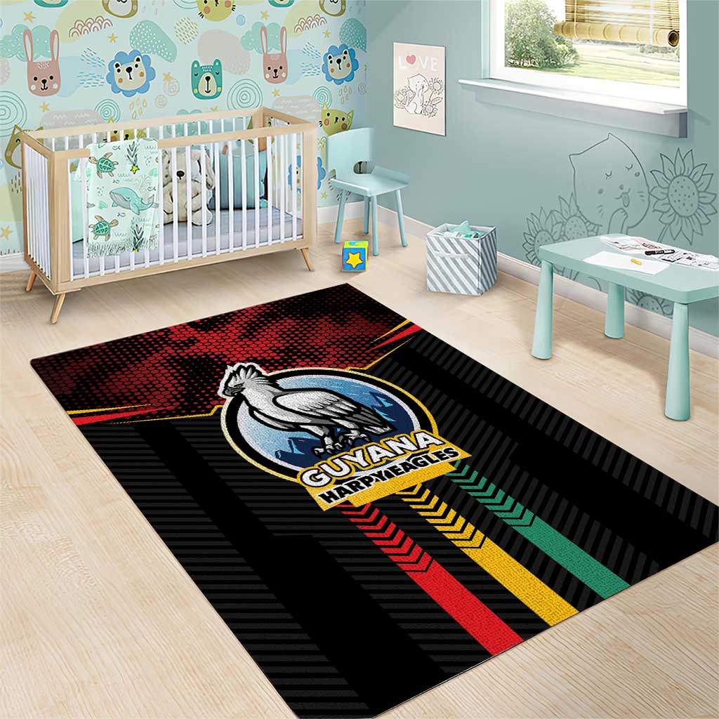 Cricket Guyana Harpy Eagles Area Rug Let's Go Guyana