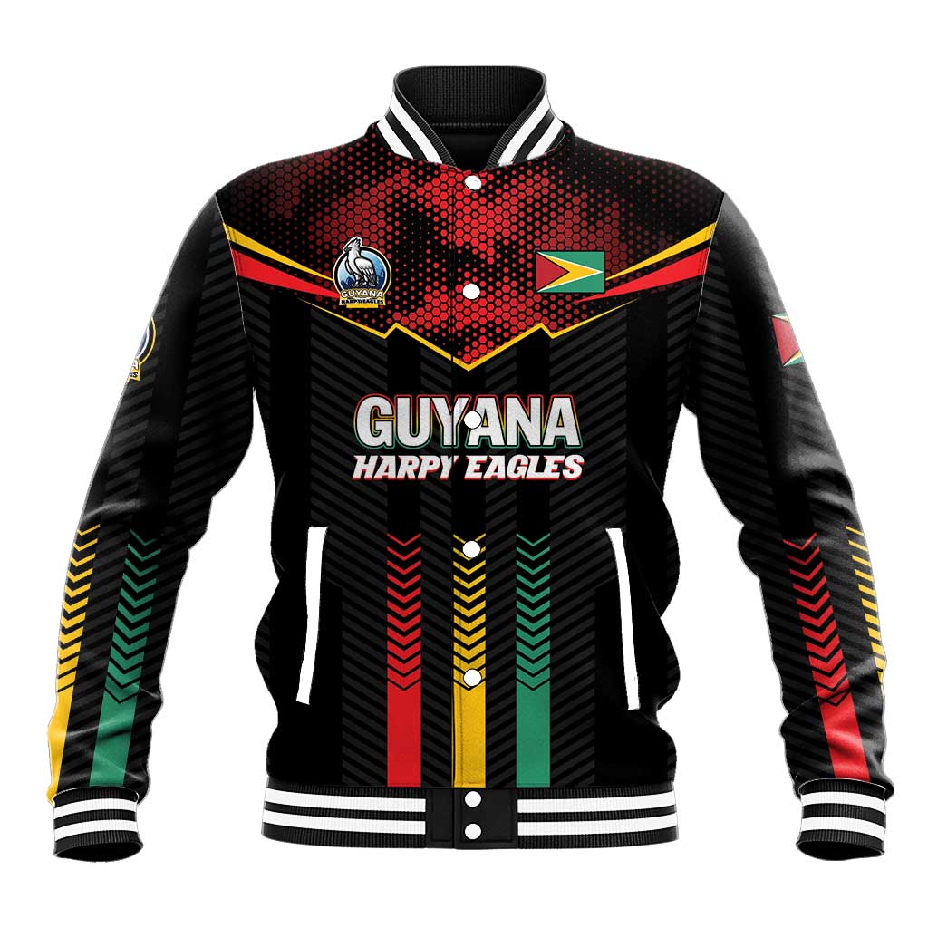 Custom Cricket Guyana Harpy Eagles Baseball Jacket Let's Go Guyana