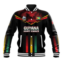 Custom Cricket Guyana Harpy Eagles Baseball Jacket Let's Go Guyana