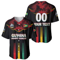 Custom Cricket Guyana Harpy Eagles Baseball Jersey Let's Go Guyana