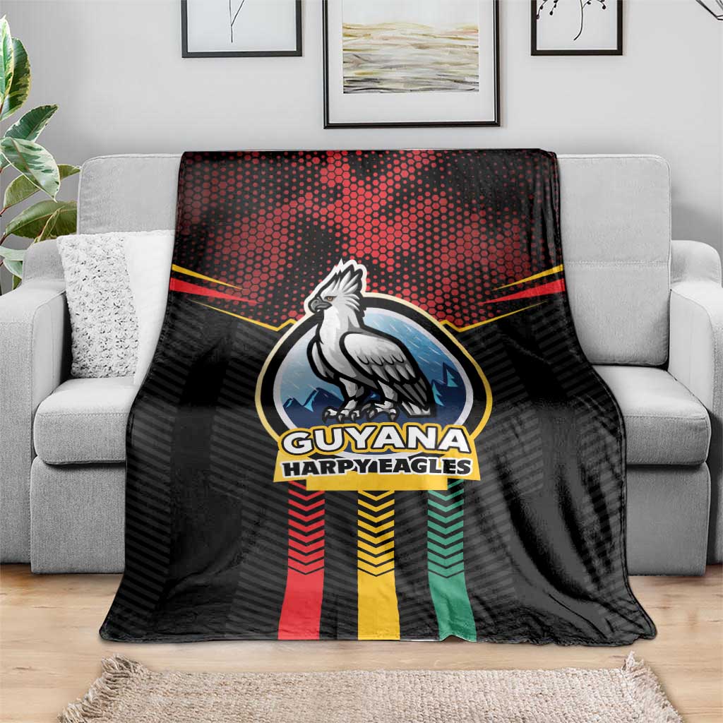 Cricket Guyana Harpy Eagles Blanket Let's Go Guyana