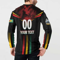 Custom Cricket Guyana Harpy Eagles Button Sweatshirt Let's Go Guyana