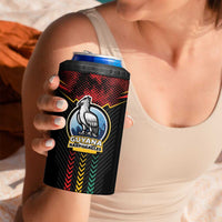 Custom Cricket Guyana Harpy Eagles 4 in 1 Can Cooler Tumbler Let's Go Guyana
