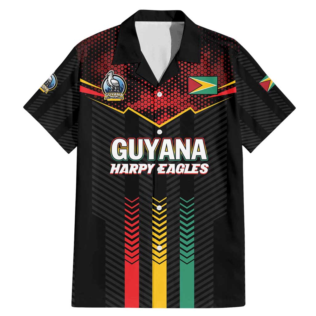 Custom Cricket Guyana Harpy Eagles Family Matching Mermaid Dress and Hawaiian Shirt Let's Go Guyana