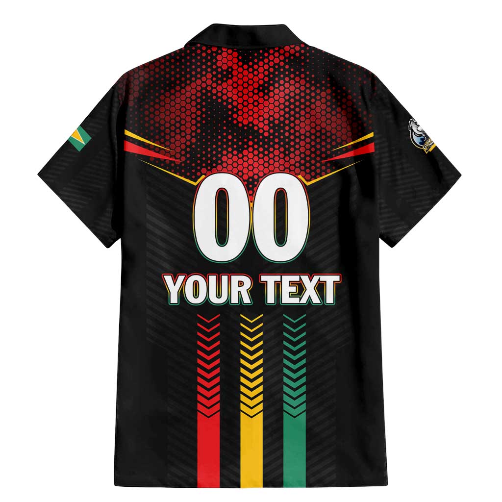 Custom Cricket Guyana Harpy Eagles Family Matching Mermaid Dress and Hawaiian Shirt Let's Go Guyana