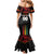 Custom Cricket Guyana Harpy Eagles Family Matching Mermaid Dress and Hawaiian Shirt Let's Go Guyana