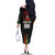 Custom Cricket Guyana Harpy Eagles Family Matching Off The Shoulder Long Sleeve Dress and Hawaiian Shirt Let's Go Guyana
