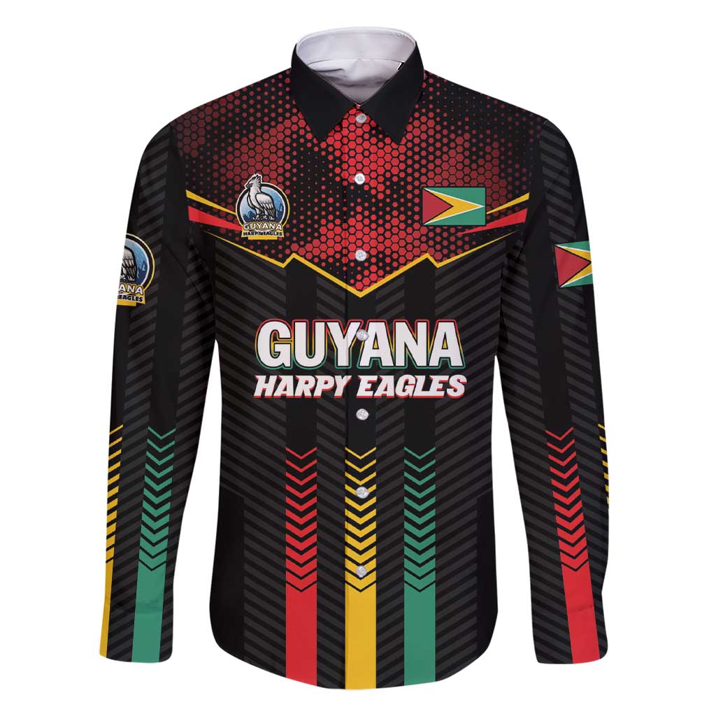 Custom Cricket Guyana Harpy Eagles Family Matching Short Sleeve Bodycon Dress and Hawaiian Shirt Let's Go Guyana