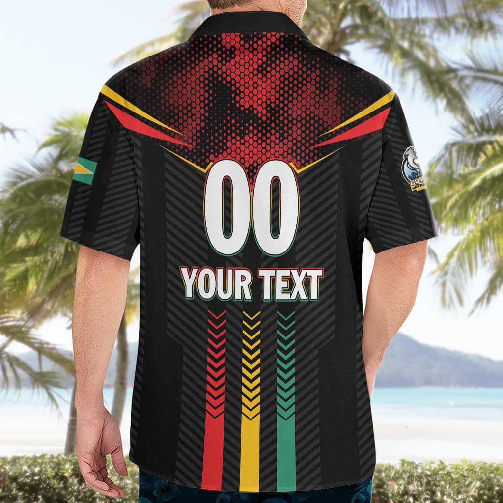 Custom Cricket Guyana Harpy Eagles Hawaiian Shirt Let's Go Guyana