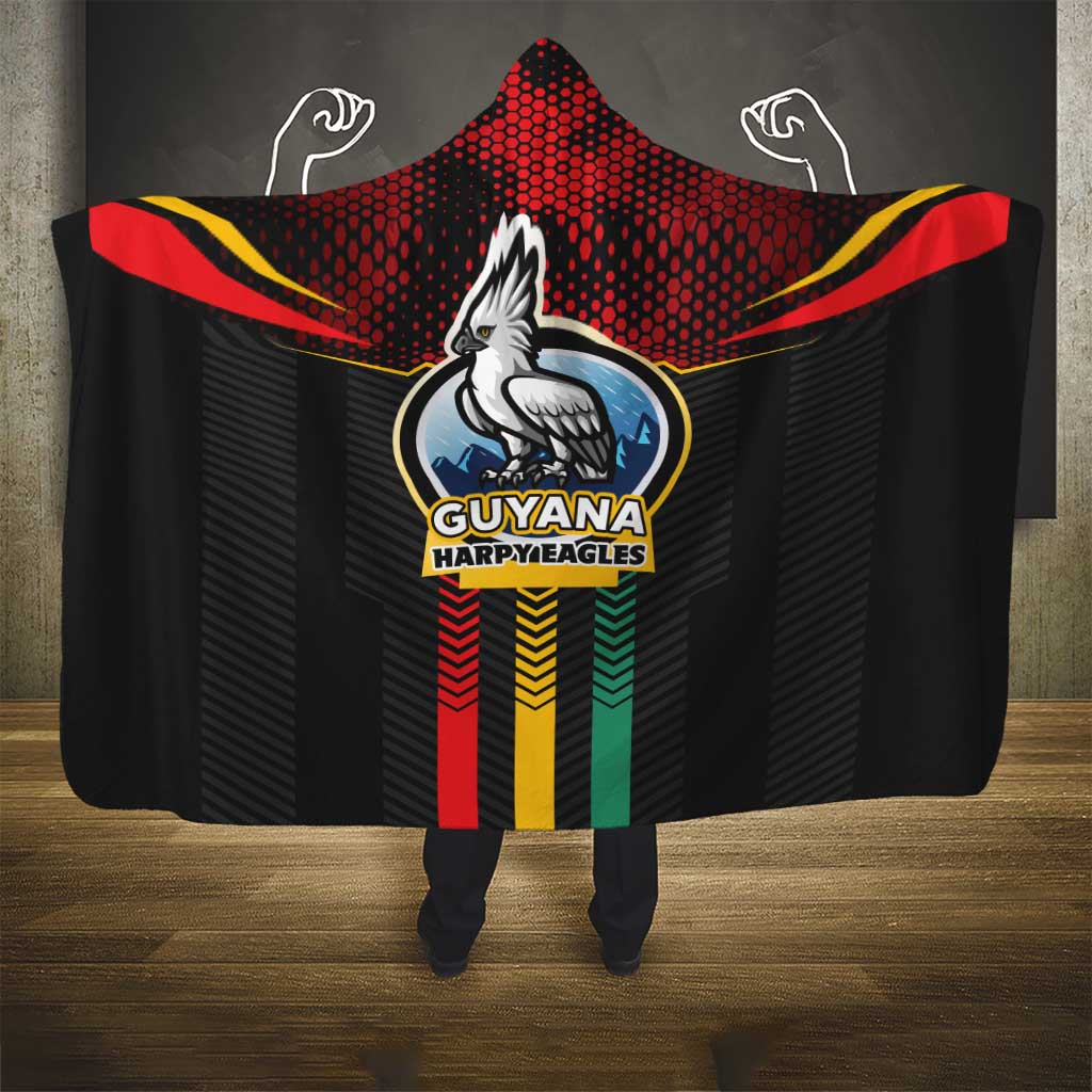 Cricket Guyana Harpy Eagles Hooded Blanket Let's Go Guyana