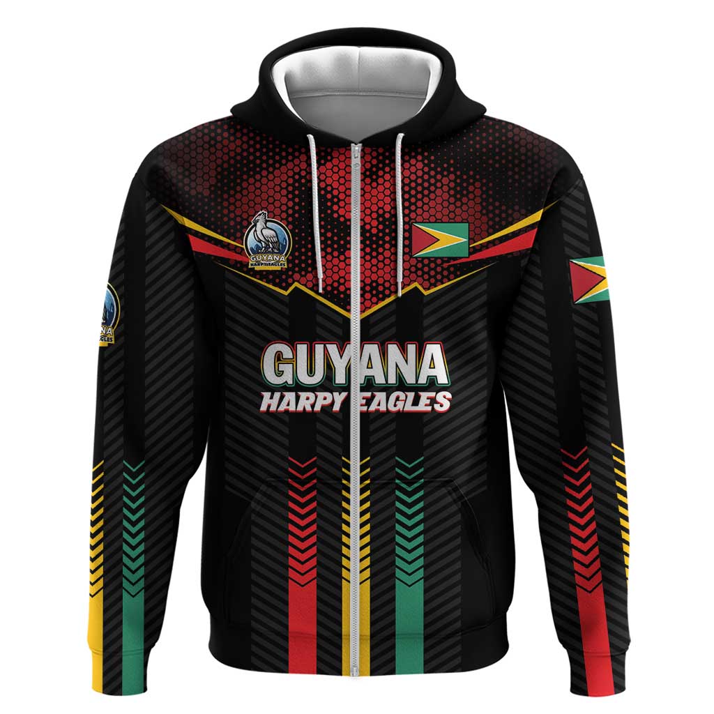 Custom Cricket Guyana Harpy Eagles Hoodie Let's Go Guyana