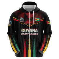 Custom Cricket Guyana Harpy Eagles Hoodie Let's Go Guyana