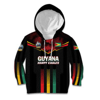 Custom Cricket Guyana Harpy Eagles Kid Hoodie Let's Go Guyana
