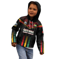 Custom Cricket Guyana Harpy Eagles Kid Hoodie Let's Go Guyana