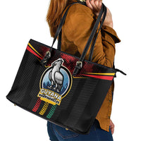 Cricket Guyana Harpy Eagles Leather Tote Bag Let's Go Guyana