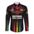 Custom Cricket Guyana Harpy Eagles Long Sleeve Button Shirt Let's Go Guyana