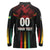 Custom Cricket Guyana Harpy Eagles Long Sleeve Polo Shirt Let's Go Guyana
