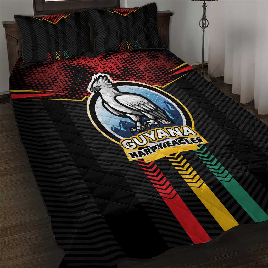Cricket Guyana Harpy Eagles Quilt Bed Set Let's Go Guyana