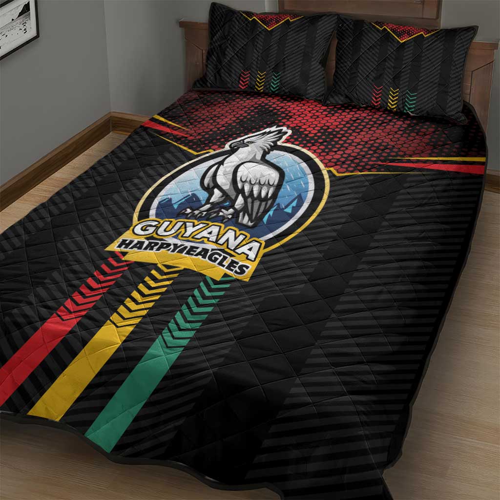 Cricket Guyana Harpy Eagles Quilt Bed Set Let's Go Guyana