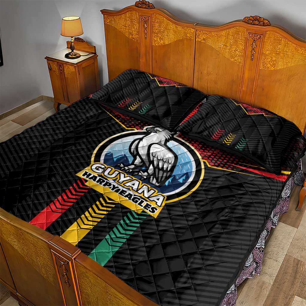 Cricket Guyana Harpy Eagles Quilt Bed Set Let's Go Guyana