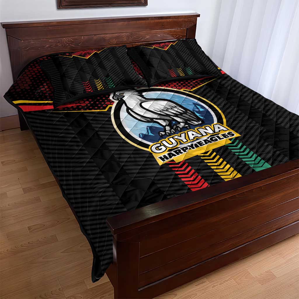 Cricket Guyana Harpy Eagles Quilt Bed Set Let's Go Guyana