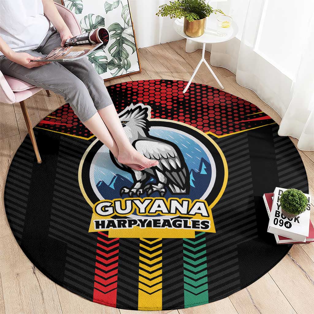 Cricket Guyana Harpy Eagles Round Carpet Let's Go Guyana