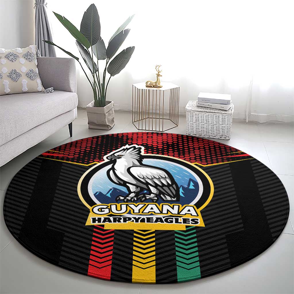 Cricket Guyana Harpy Eagles Round Carpet Let's Go Guyana
