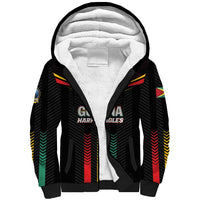 Custom Cricket Guyana Harpy Eagles Sherpa Hoodie Let's Go Guyana