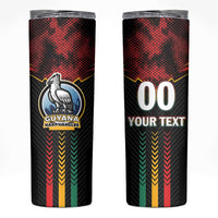 Custom Cricket Guyana Harpy Eagles Skinny Tumbler Let's Go Guyana