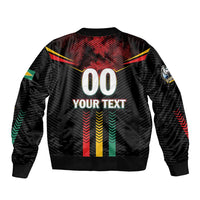 Custom Cricket Guyana Harpy Eagles Sleeve Zip Bomber Jacket Let's Go Guyana