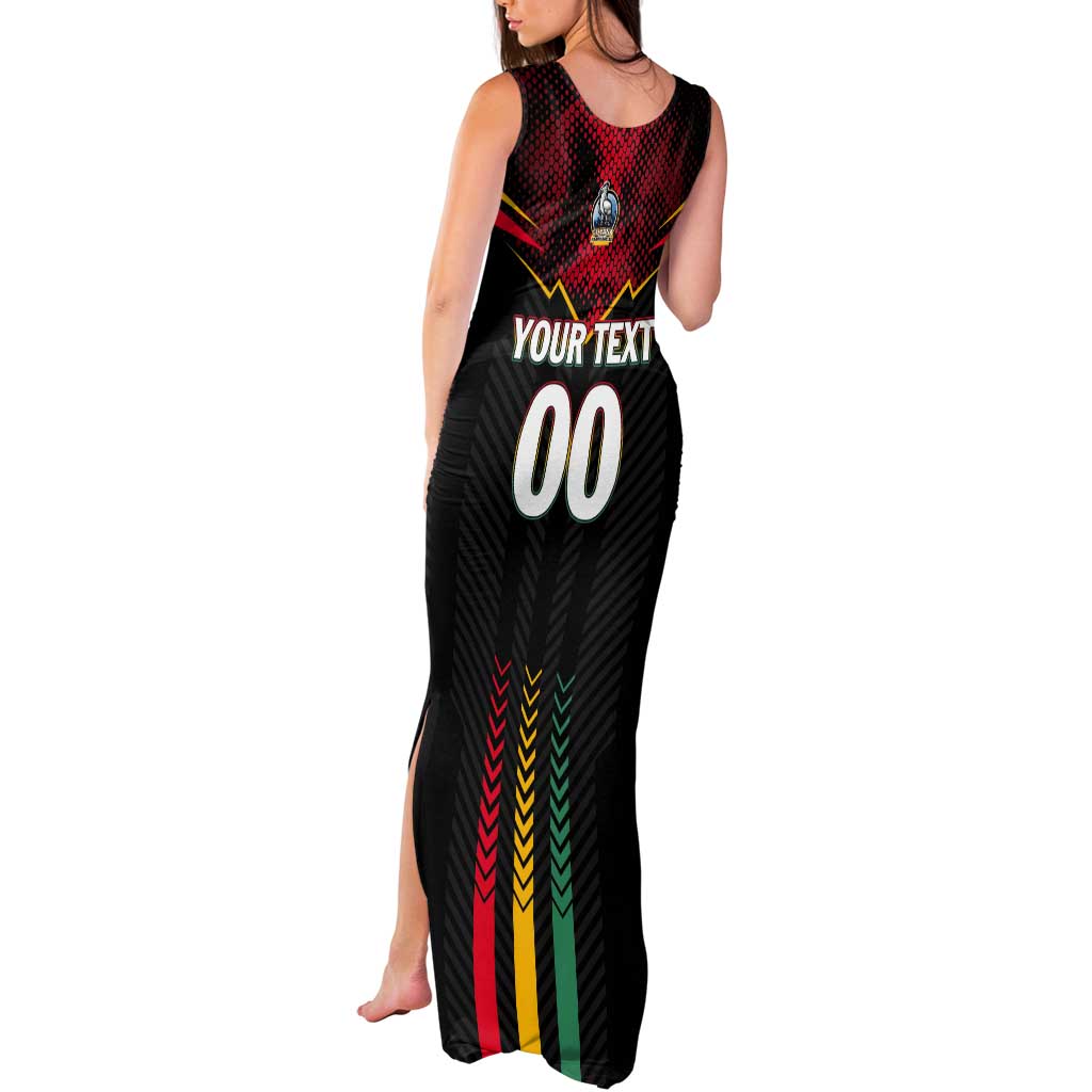 Custom Cricket Guyana Harpy Eagles Tank Maxi Dress Let's Go Guyana