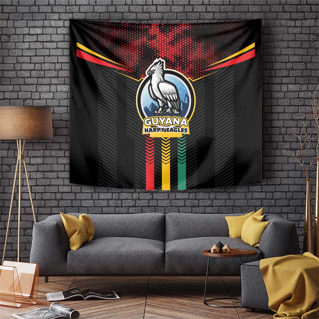 Cricket Guyana Harpy Eagles Tapestry Let's Go Guyana