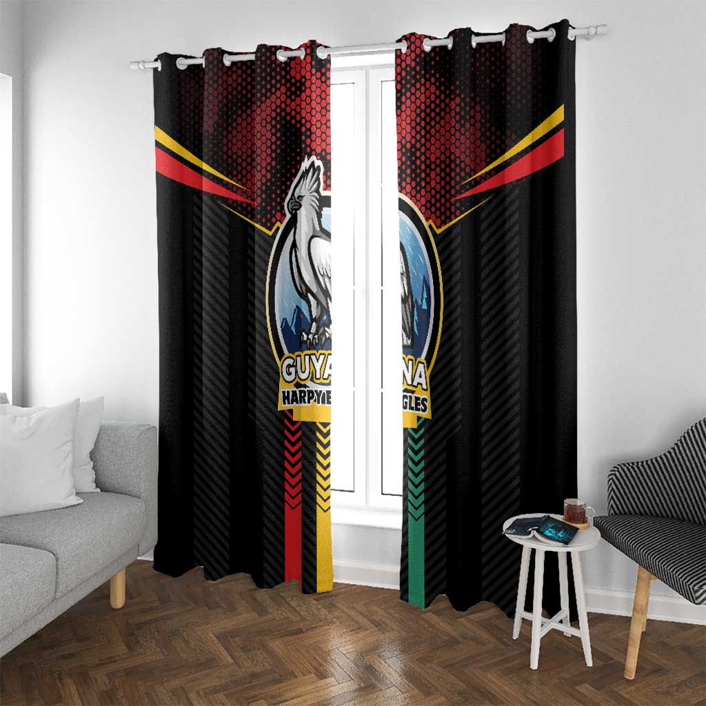 Cricket Guyana Harpy Eagles Window Curtain Let's Go Guyana