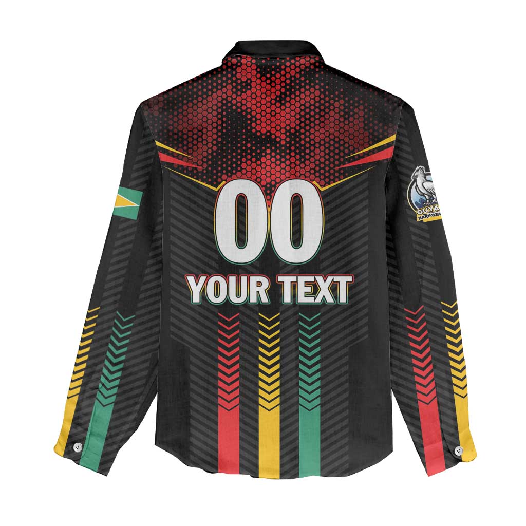 Custom Cricket Guyana Harpy Eagles Women Casual Shirt Let's Go Guyana