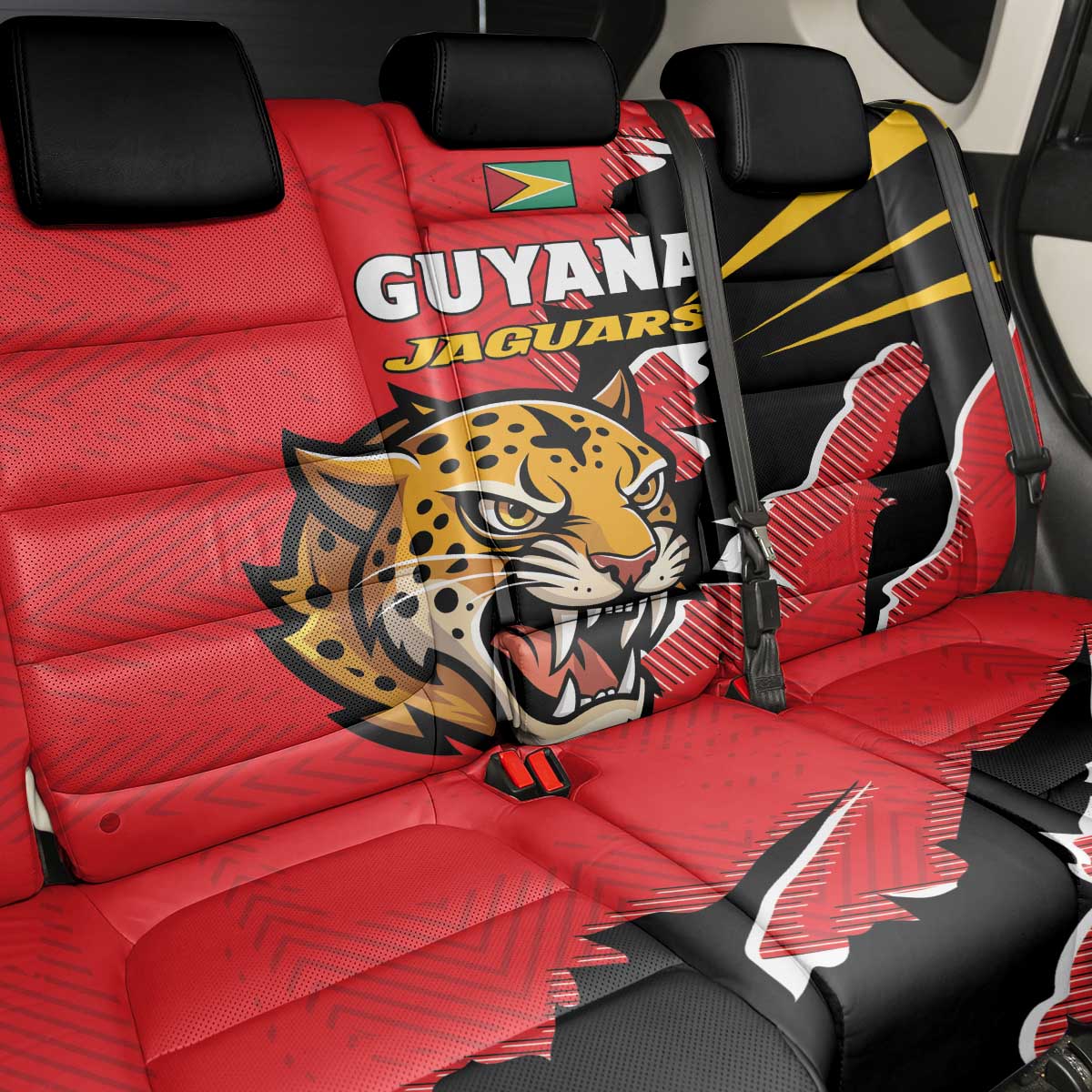 Cricket Guyana Jaguars Back Car Seat Cover Go Champion