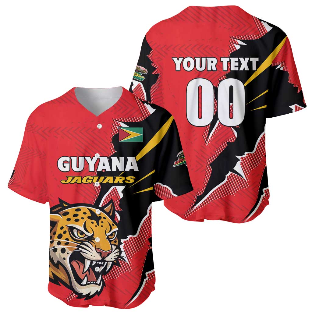Custom Cricket Guyana Jaguars Baseball Jersey Go Champion