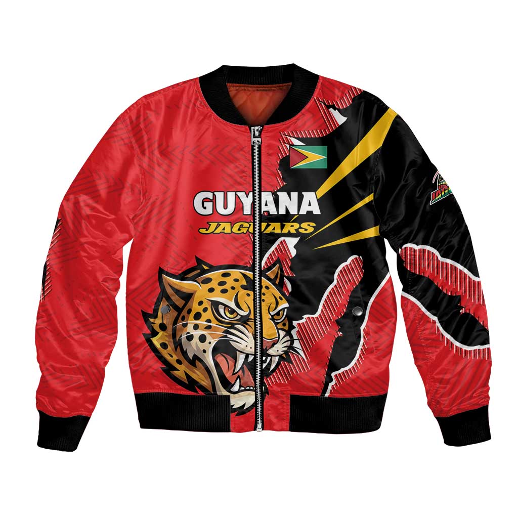 Custom Cricket Guyana Jaguars Bomber Jacket Go Champion