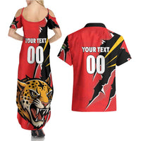 Custom Cricket Guyana Jaguars Couples Matching Summer Maxi Dress and Hawaiian Shirt Go Champion