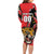 Custom Cricket Guyana Jaguars Family Matching Long Sleeve Bodycon Dress and Hawaiian Shirt Go Champion