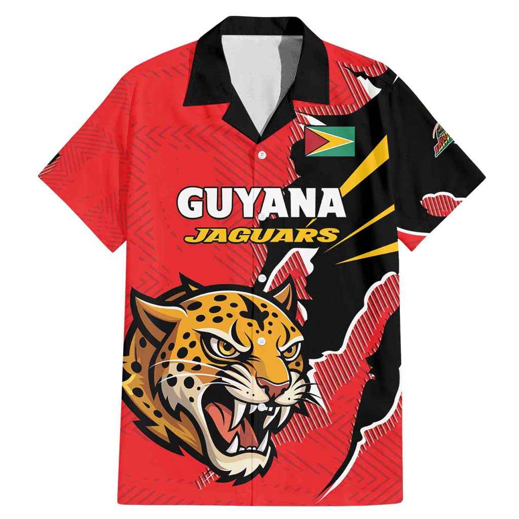 Custom Cricket Guyana Jaguars Family Matching Mermaid Dress and Hawaiian Shirt Go Champion