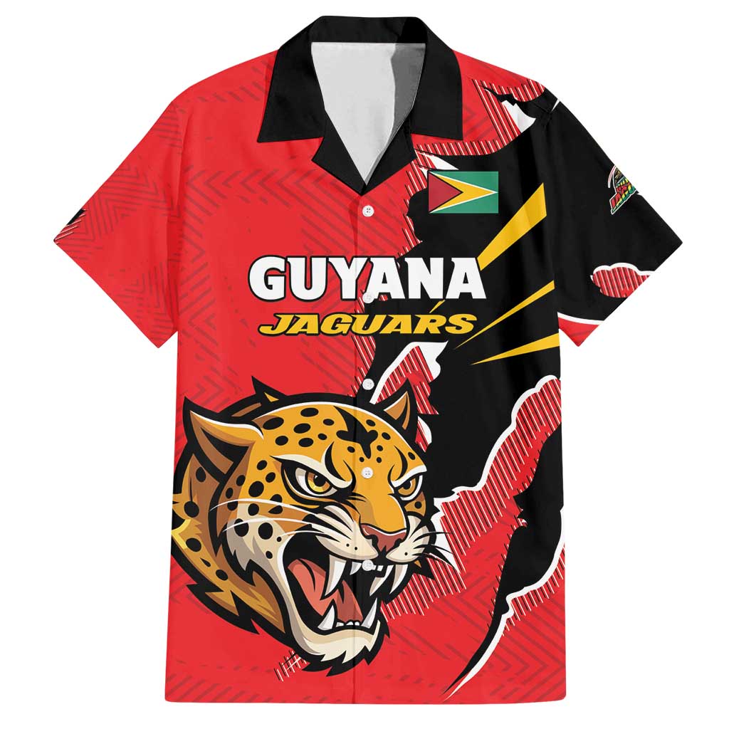 Custom Cricket Guyana Jaguars Family Matching Off Shoulder Maxi Dress and Hawaiian Shirt Go Champion