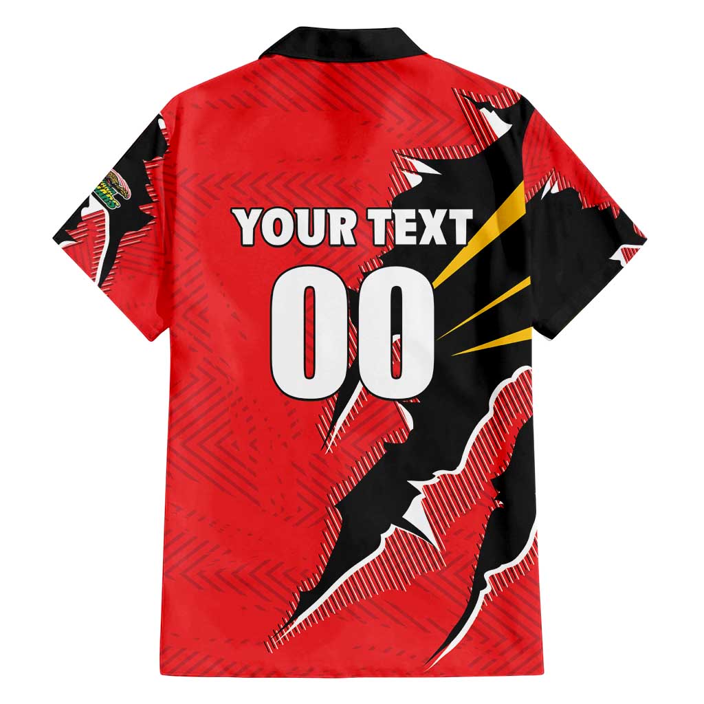 Custom Cricket Guyana Jaguars Family Matching Off Shoulder Maxi Dress and Hawaiian Shirt Go Champion