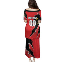 Custom Cricket Guyana Jaguars Family Matching Puletasi and Hawaiian Shirt Go Champion