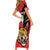 Custom Cricket Guyana Jaguars Family Matching Short Sleeve Bodycon Dress and Hawaiian Shirt Go Champion