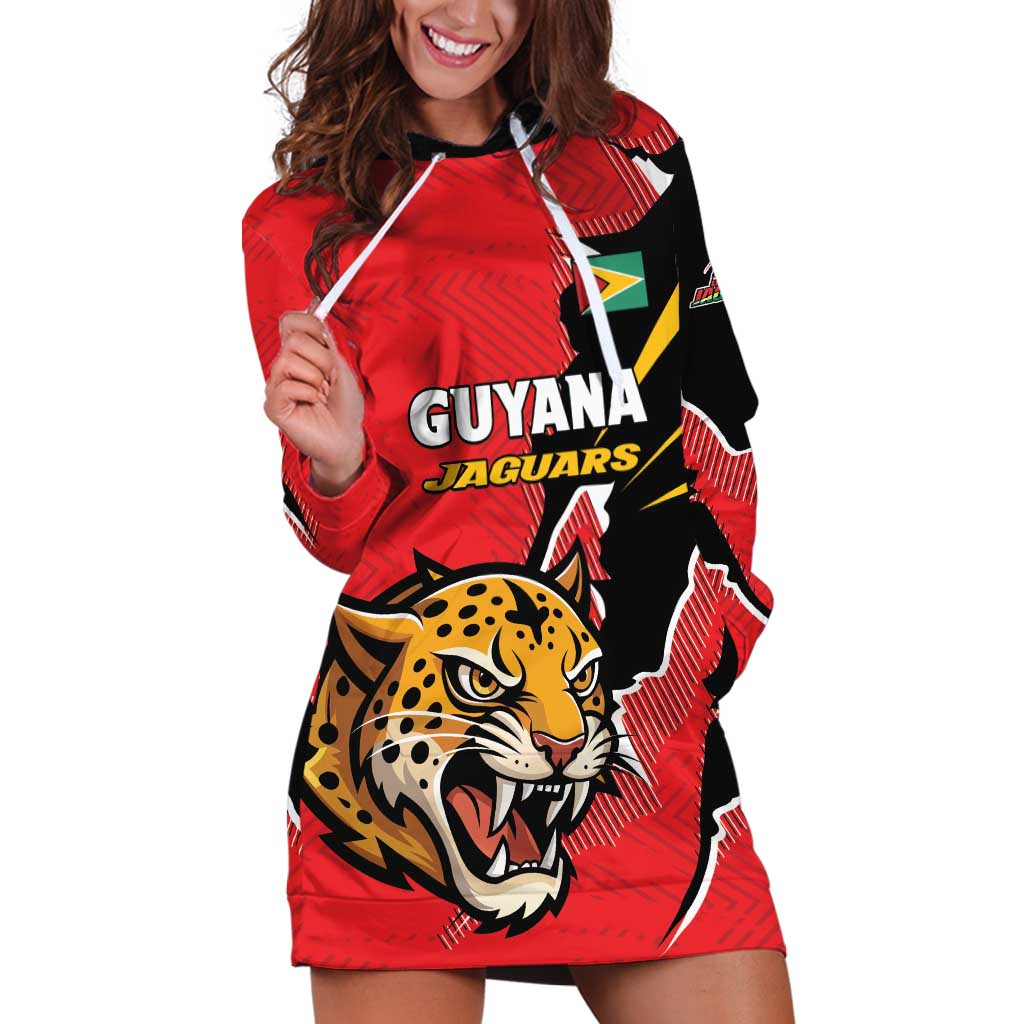 Custom Cricket Guyana Jaguars Hoodie Dress Go Champion