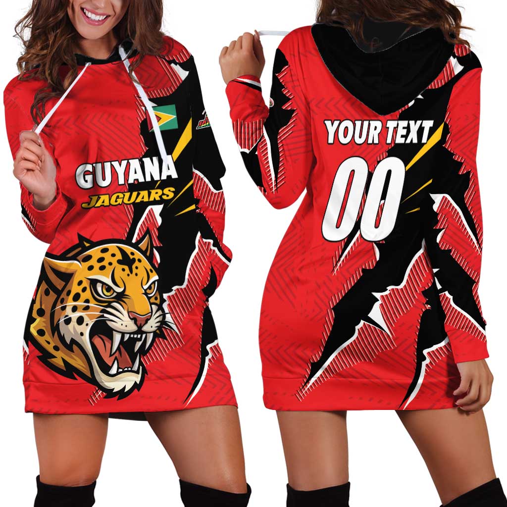 Custom Cricket Guyana Jaguars Hoodie Dress Go Champion