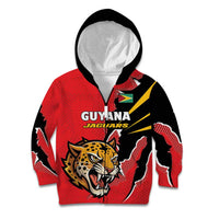 Custom Cricket Guyana Jaguars Kid Hoodie Go Champion