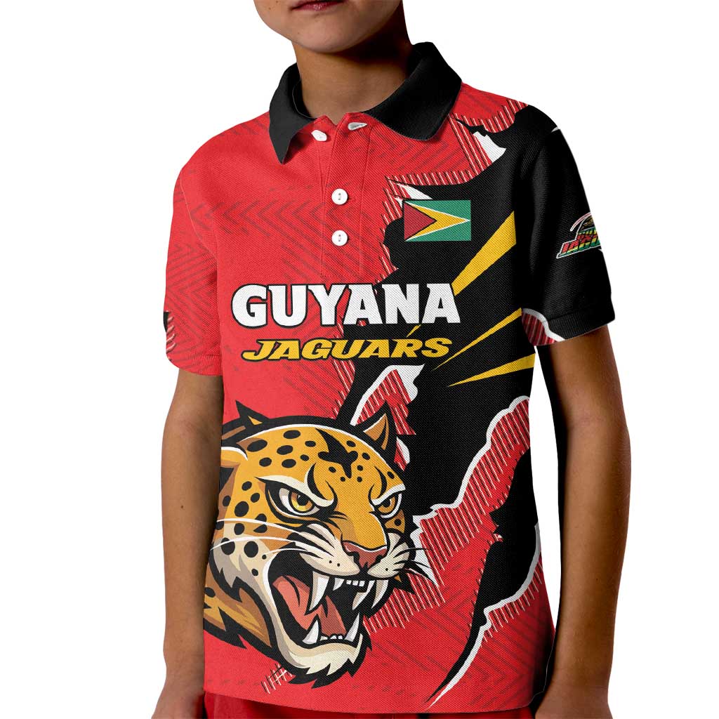 Custom Cricket Guyana Jaguars Kid Polo Shirt Go Champion